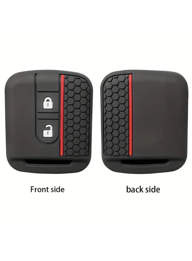 Black Silicone Car Key Cover For Nissan Tiida Micra K12 Navara Qashqai J10 Primera Almera Sunny X Trail - Image 4